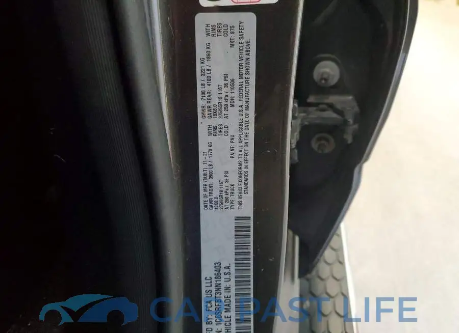1C6SRFBT3NN186403# 13