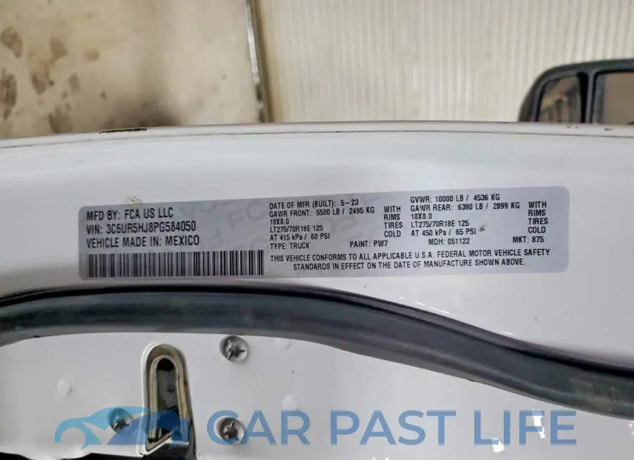 3C6UR5HJ8PG584050# 12