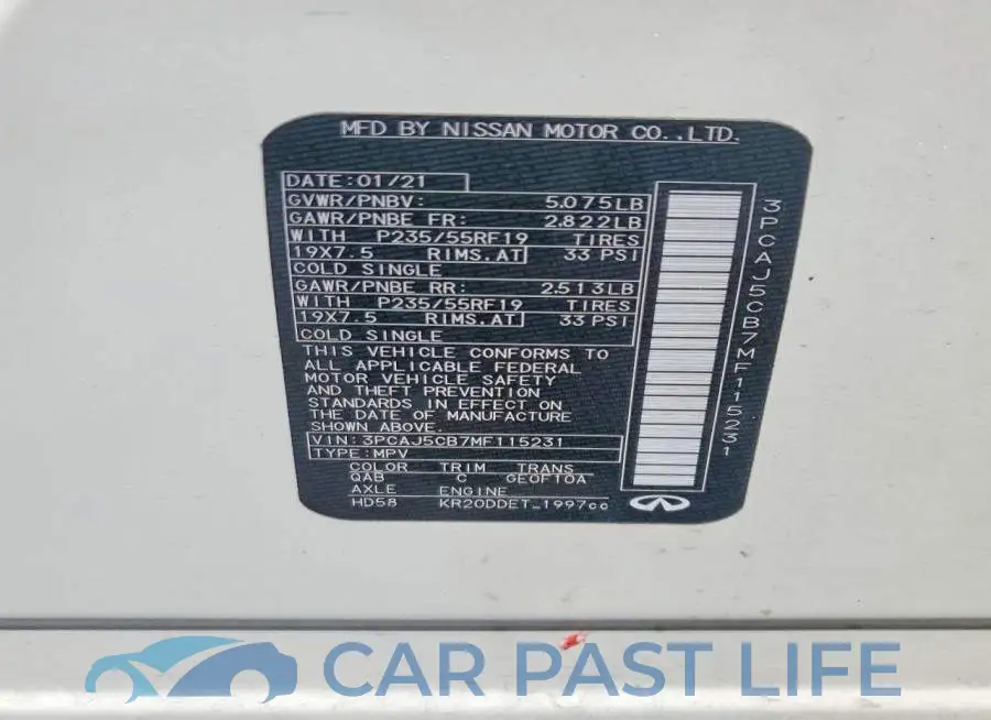 3PCAJ5CB7MF115231# 14