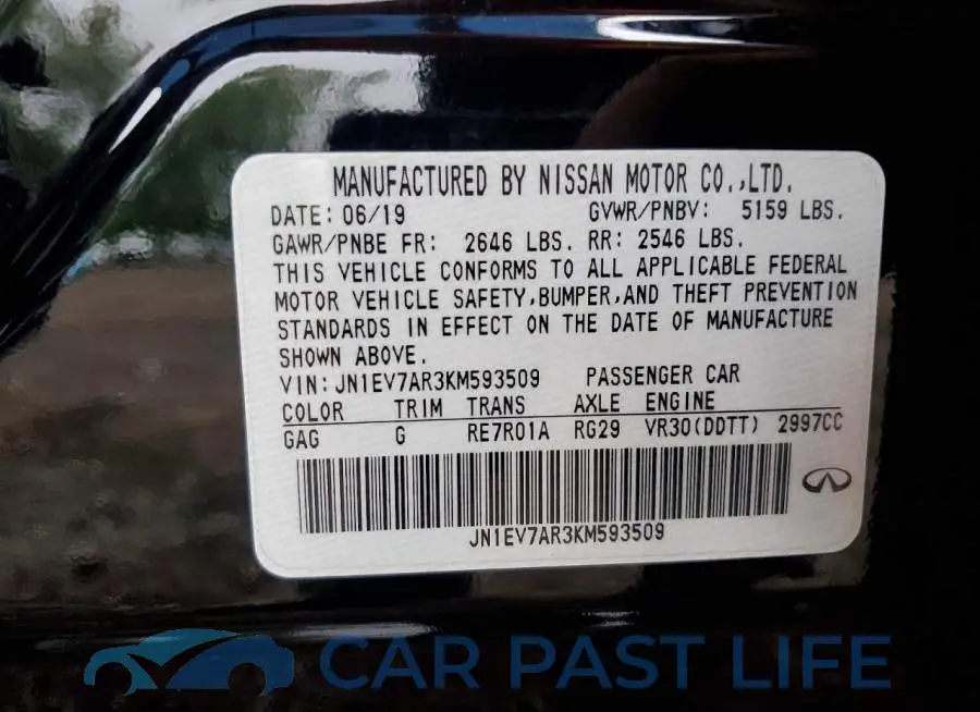 JN1EV7AR3KM593509# 12