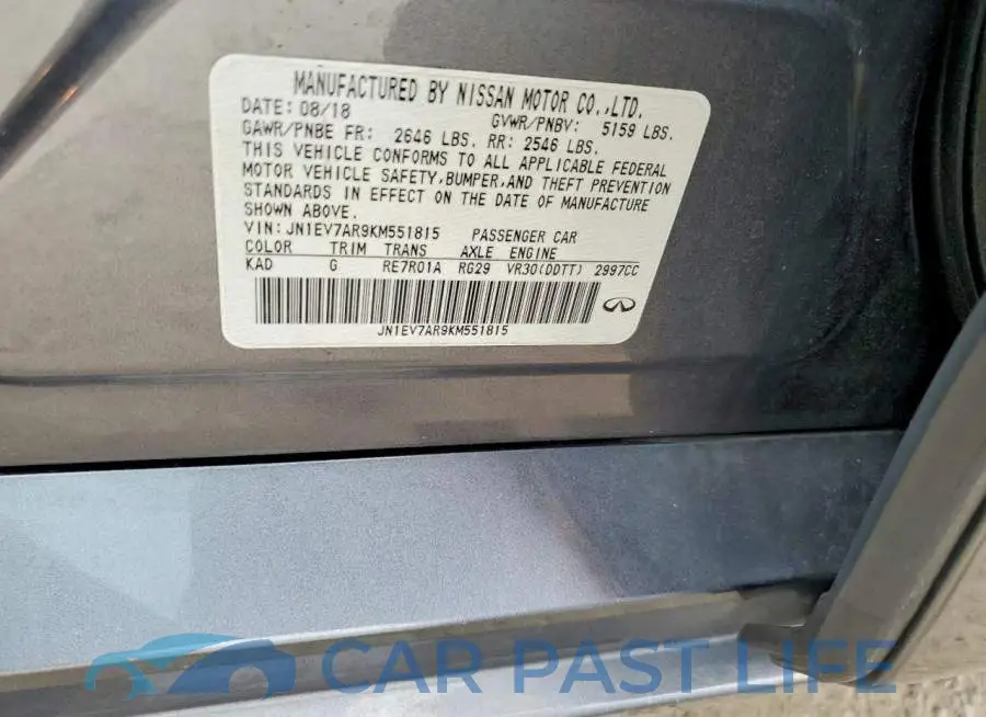 JN1EV7AR9KM551815# 12