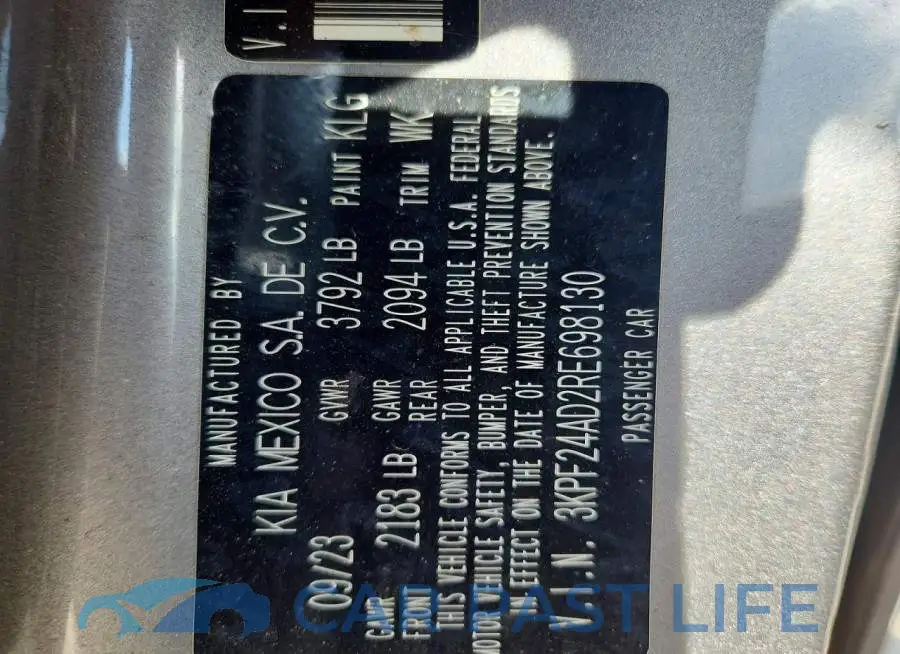 3KPF24AD2RE698130# 12