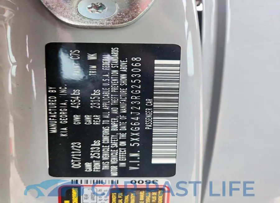 5XXG64J23RG253068# 12
