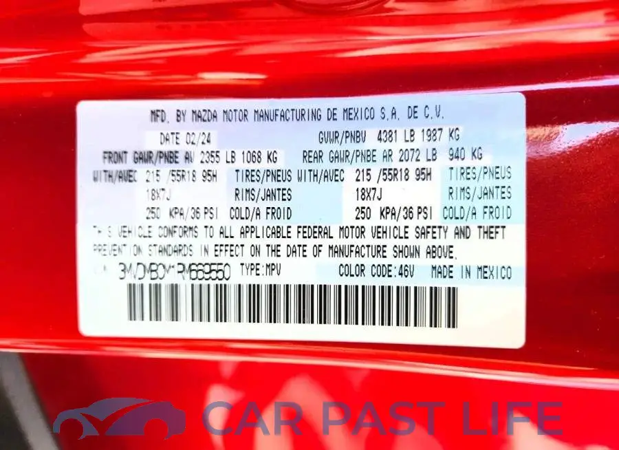3MVDMBCM1RM669550# 14