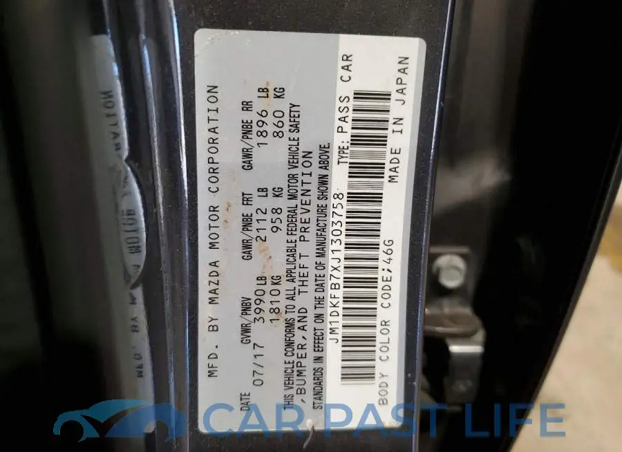 JM1DKFB7XJ1303758# 12