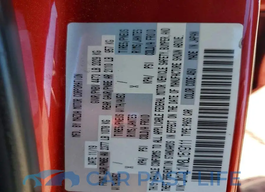 JM1GL1VM8L1519111# 12