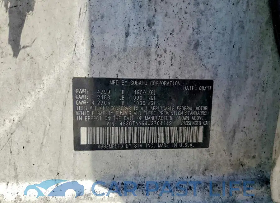 4S3GTAA64J3704149# 13