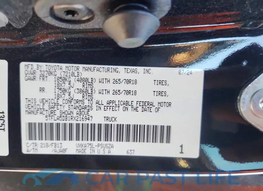 5TFLA5DB1RX216947# 12