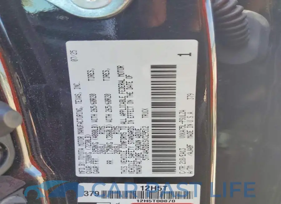 5TFWA5DB1SX329512# 13