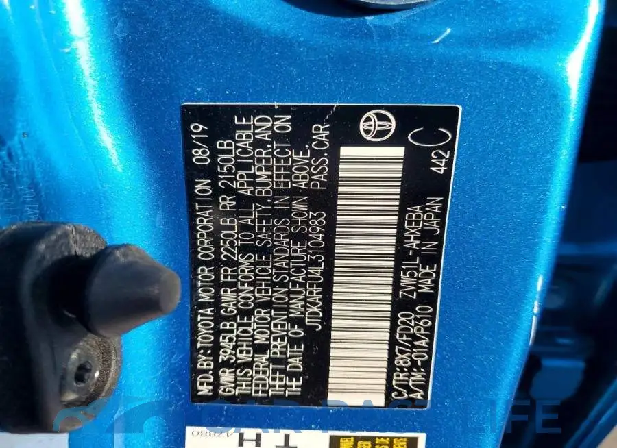 JTDKARFU4L3104983# 12