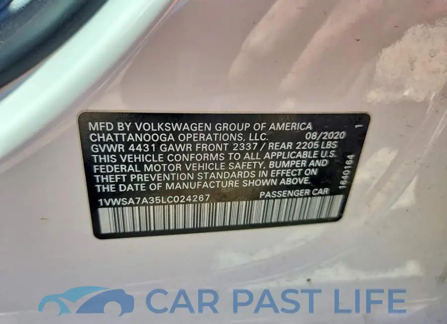 1VWSA7A35LC024267# 12