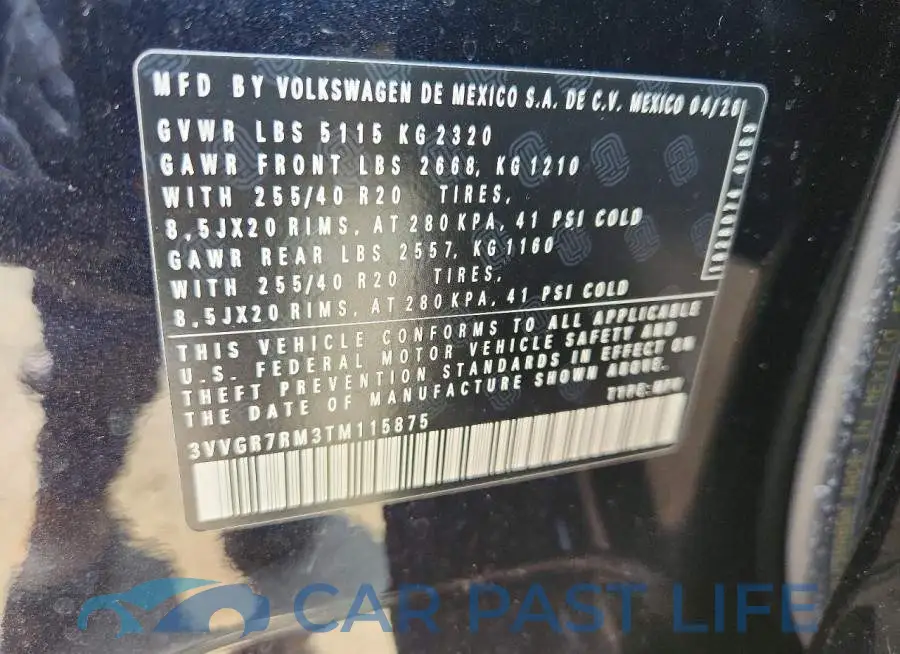 3VVGR7RM3TM115875# 13