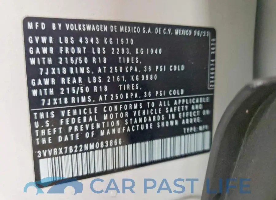 3VVRX7B22NM083866# 14
