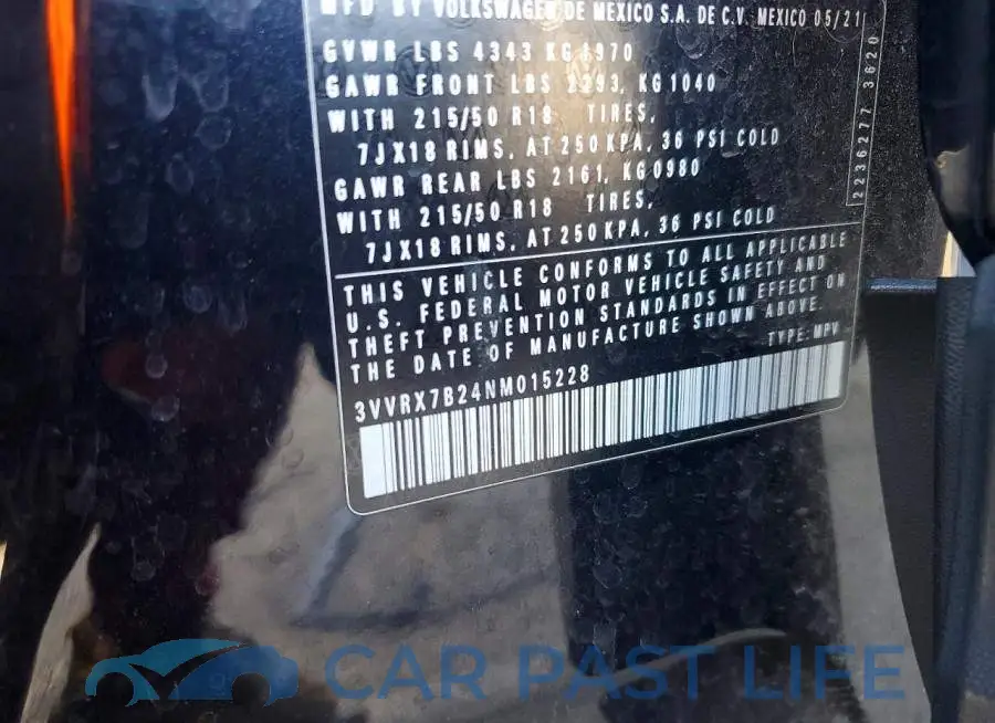 3VVRX7B24NM015228# 13