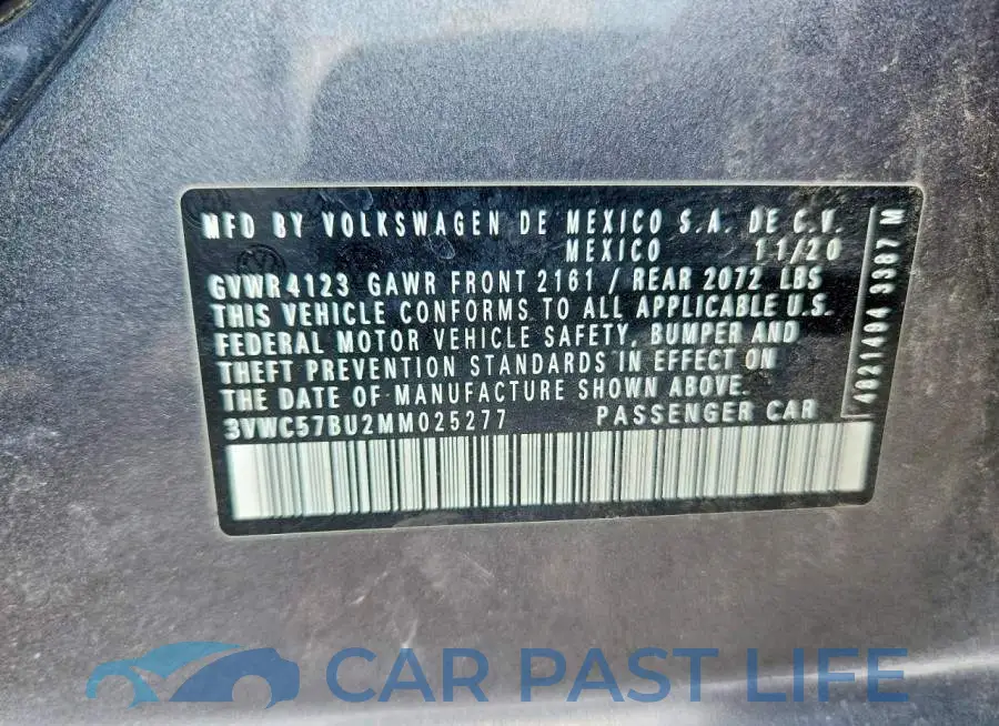 3VWC57BU2MM025277# 12