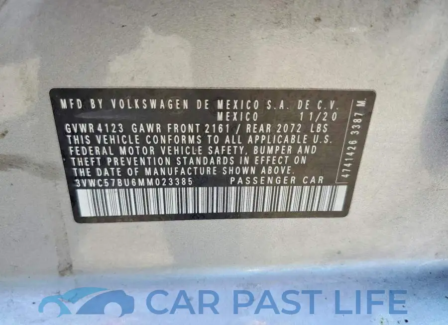 3VWC57BU6MM023385# 13