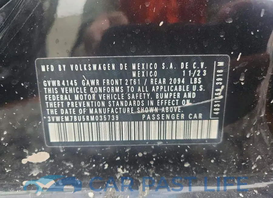 3VWEM7BU5RM035739# 13