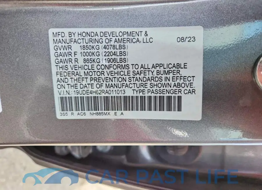 19UDE4H62RA011013# 12