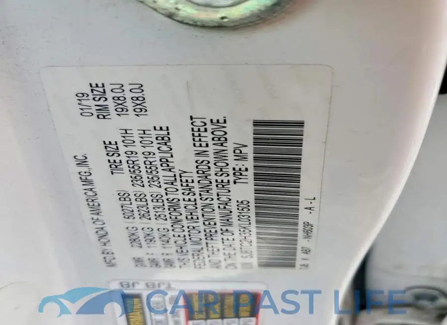 5J8TC2H35KL031505# 14