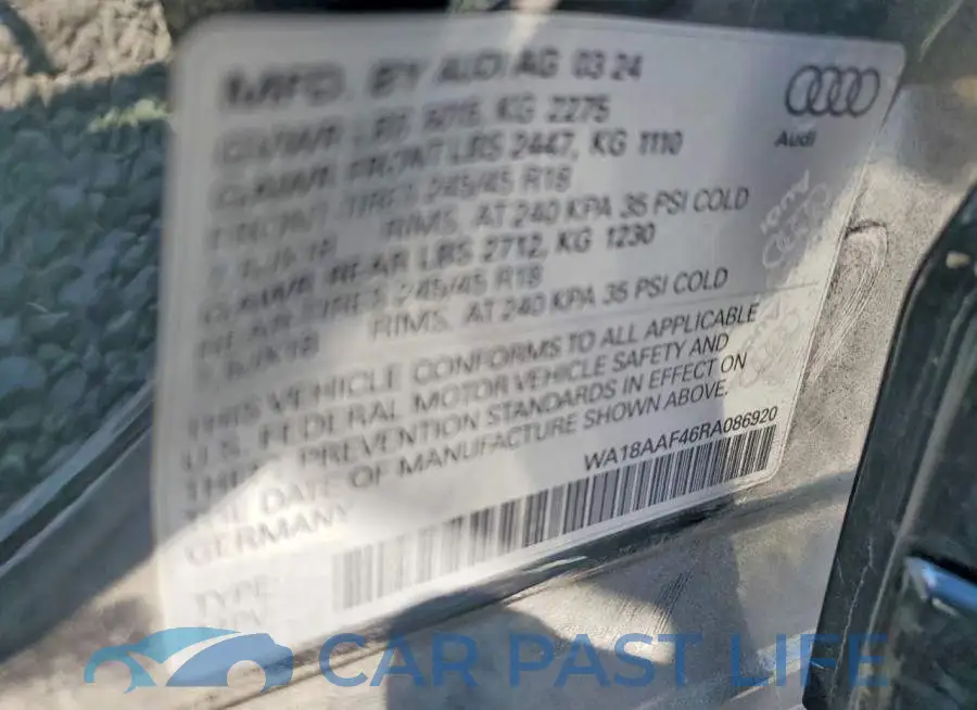 WA18AAF46RA086920# 13