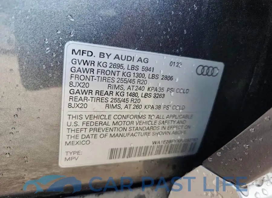 WA1E2BFYXP2092767# 13