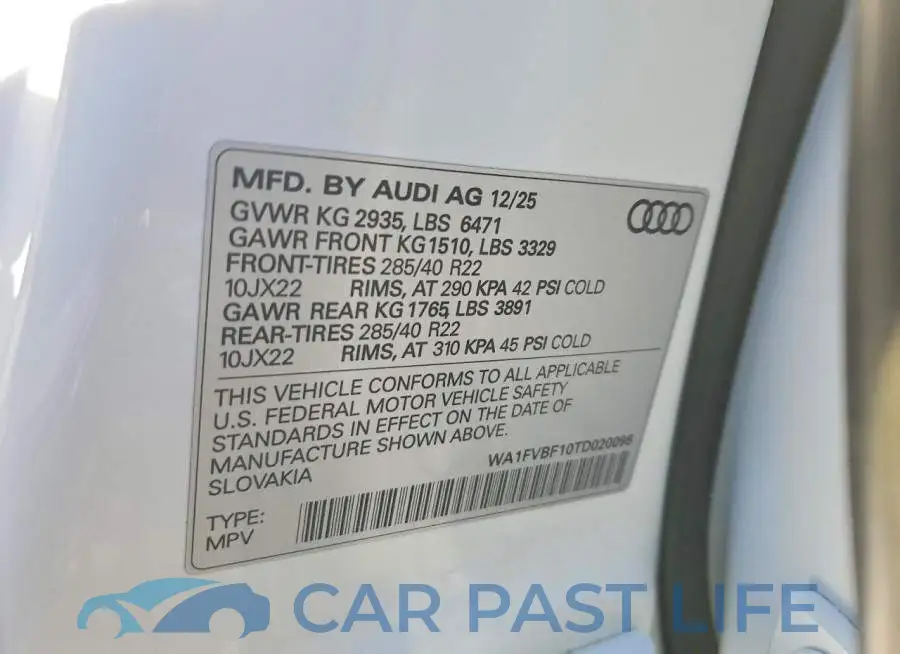 WA1FVBF10TD020098# 13
