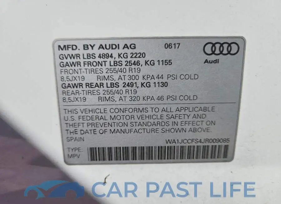 WA1JCCFS4JR009085# 13