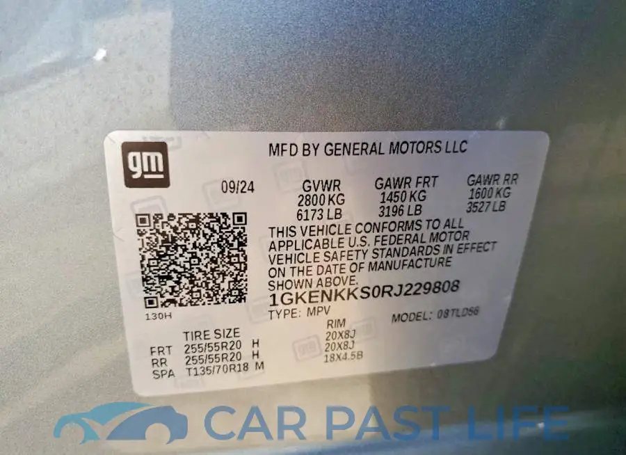 1GKENKKS0RJ229808# 14