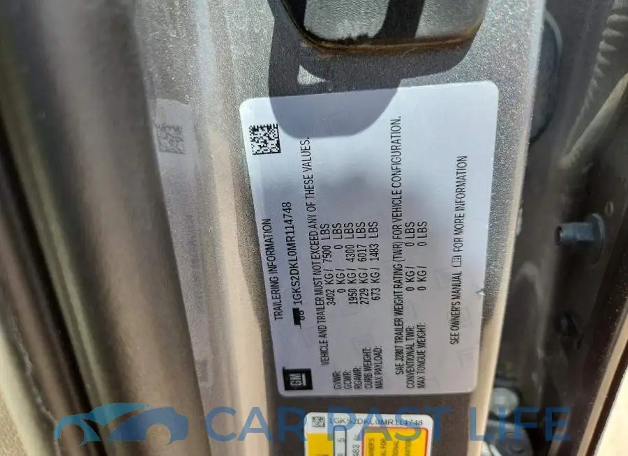 1GKS2DKL0MR114748# 13