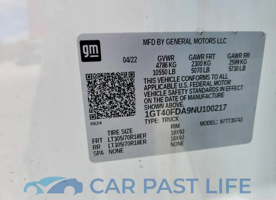 1GT40FDA9NU100217# 12