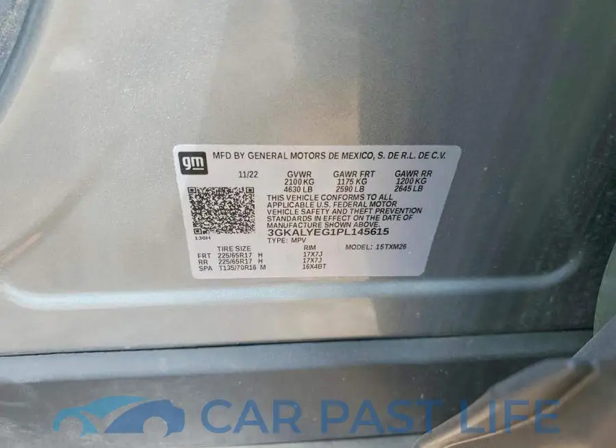 3GKALYEG1PL145615# 13