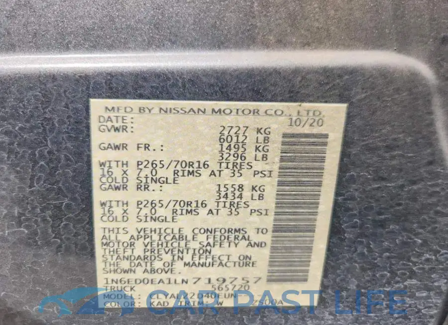 1N6ED0EA1LN719757# 13