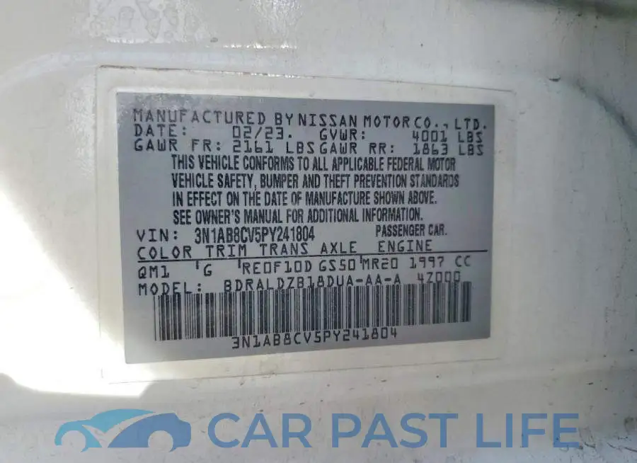 3N1AB8CV5PY241804# 12