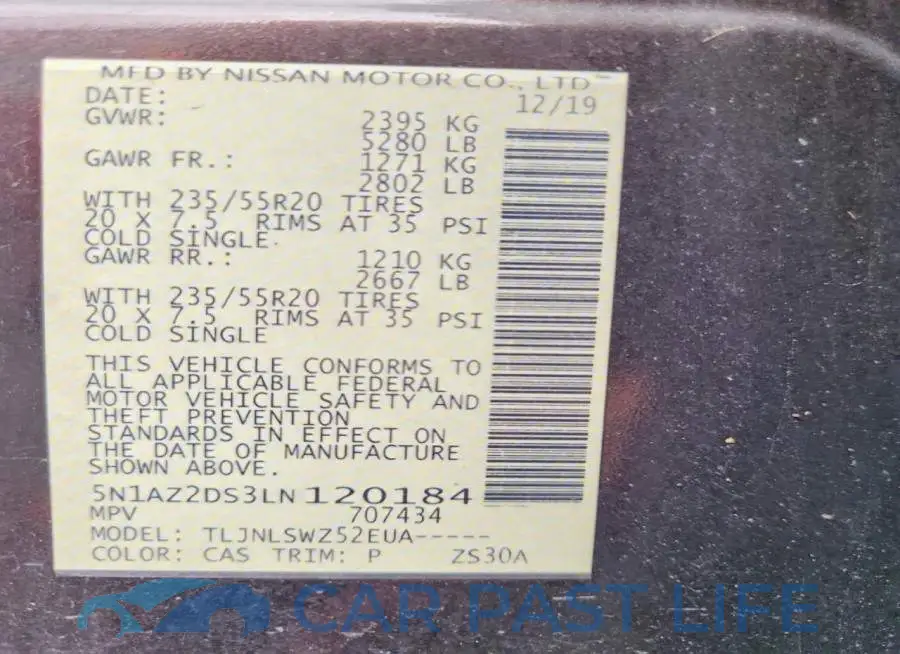 5N1AZ2DS3LN120184# 14