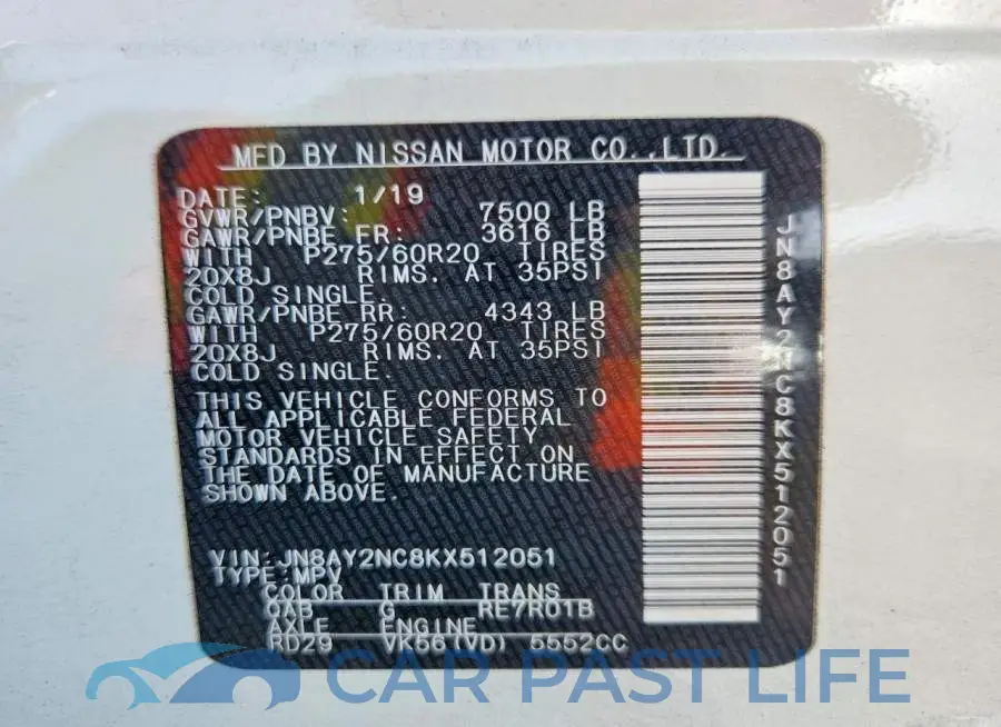 JN8AY2NC8KX512051# 14