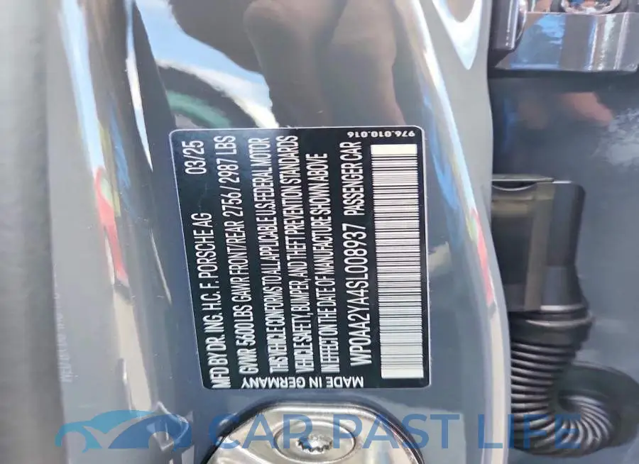 WP0AA2YA4SL008937# 12