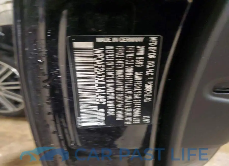 WP0AF2A7XJL141460# 12