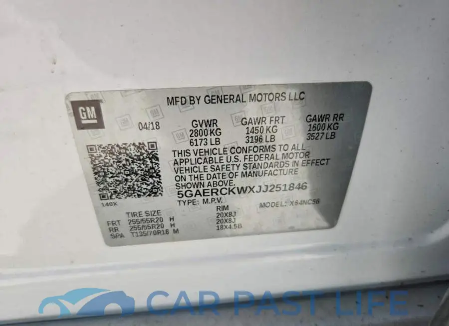 5GAERCKWXJJ251846# 12