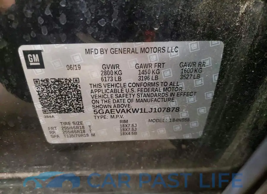 5GAEVAKW1LJ107878# 13
