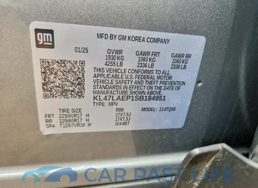 KL47LAEP1SB184951# 13