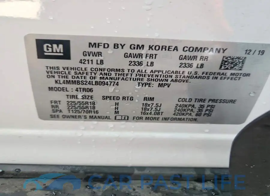 KL4MMBS24LB094774# 13
