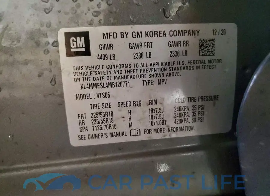 KL4MMESL4MB120771# 13