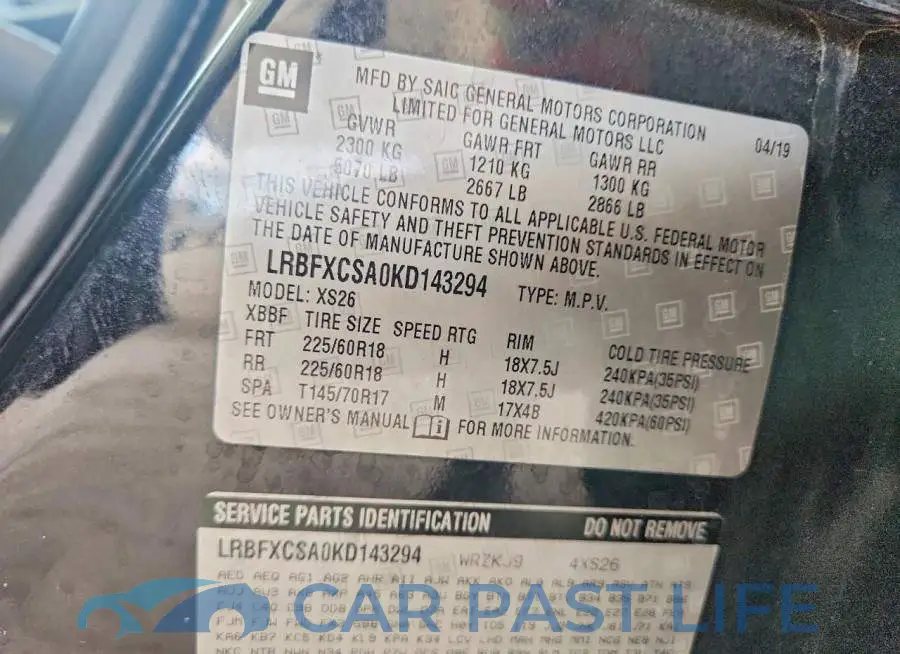 LRBFXCSA0KD143294# 13