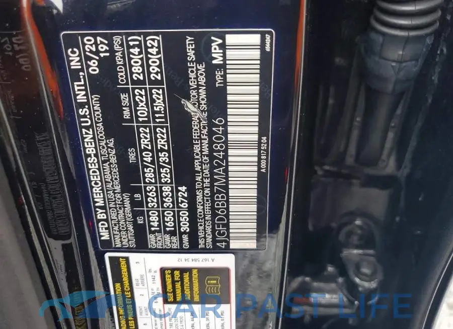 4JGFD6BB7MA248046# 13