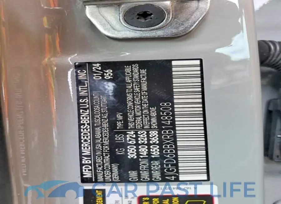 4JGFD6BBXRB148508# 13