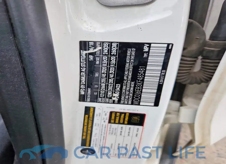 WDC0J6EB3KF485481# 12