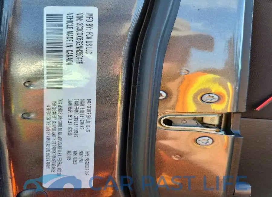 2C3CDXBG2NH250416# 12