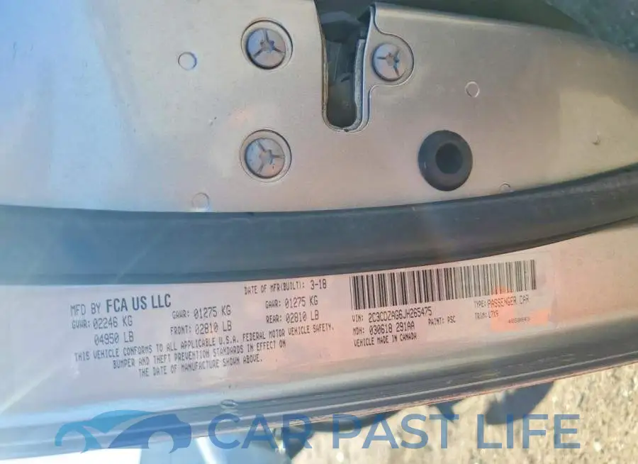 2C3CDZAG6JH265475# 13