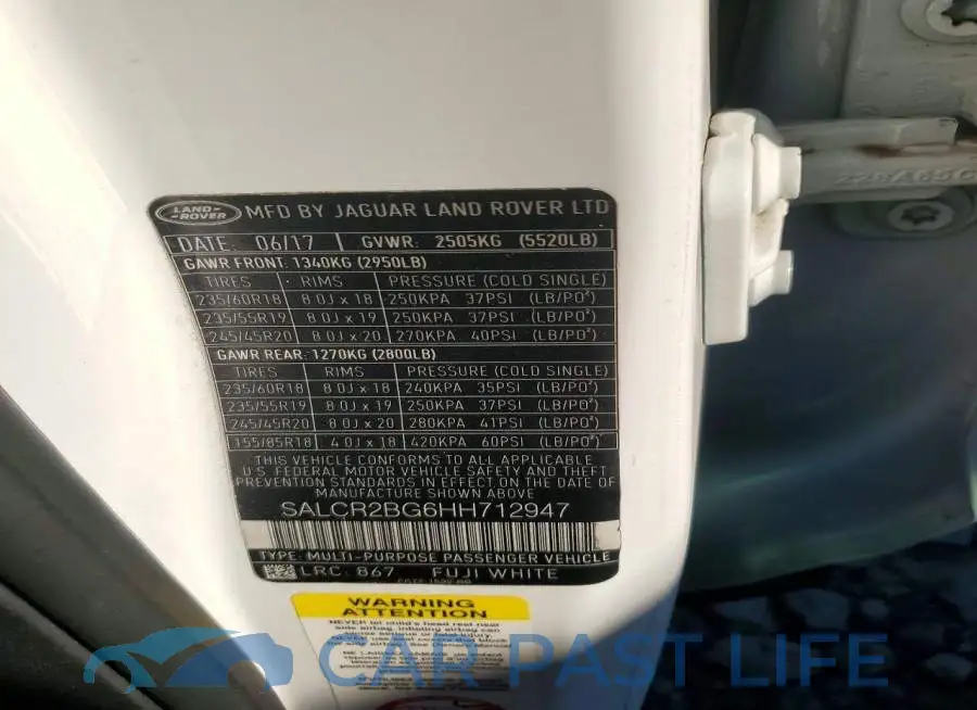 SALCR2BG6HH712947# 12