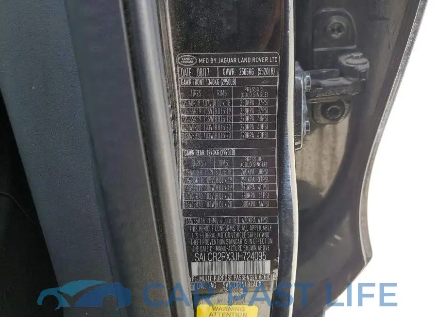 SALCR2RX3JH724095# 13